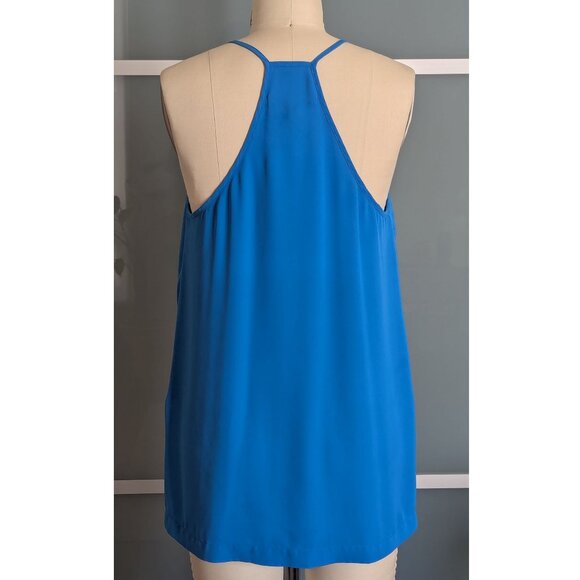 BCBGENERATION Blue Wrap Hi Low Tank Top Size S - Picture 4 of 6